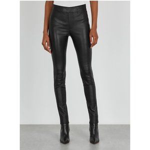 Helmut Lang Lamb Leather Leggings / Size 2 / Black Trousers
